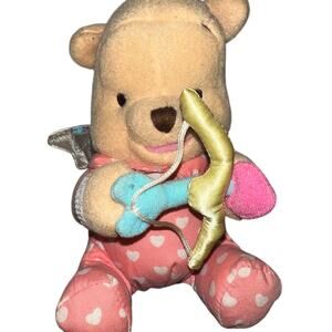 Disney Pooh Cuddly Cupid Pooh Bear Plush Toy